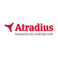 Atradius logo. Tagline "Managing risk, enabling trade."