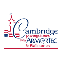 Cambridge Pavingstones® with ArmorTec® & Wallstones logo